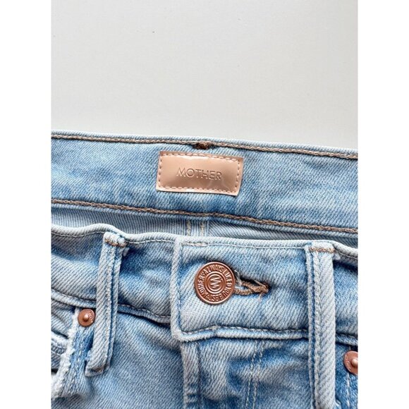 MOTHER The Runaway Step Fray California Cruiser High Rise Bootcut Jeans, Size 24 - Picture 13 of 15